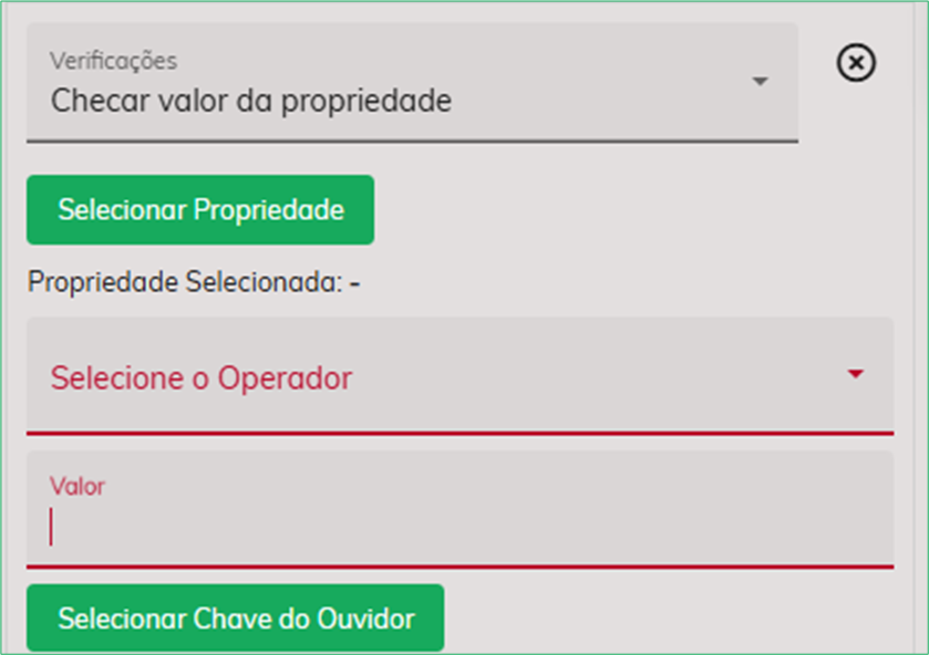 Checar valor da propriedade